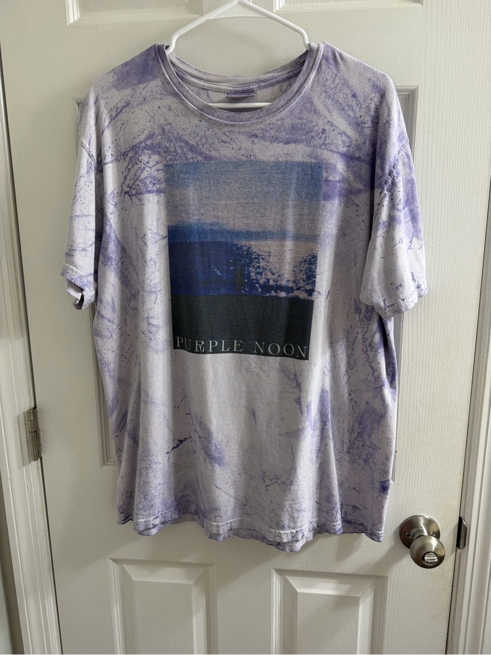 Vintage Washed Out Purple Noon Tour Tee Comfort Colors Large Graphic T-Shirt